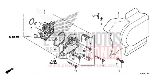 WATER PUMP VT750CSE de 2014